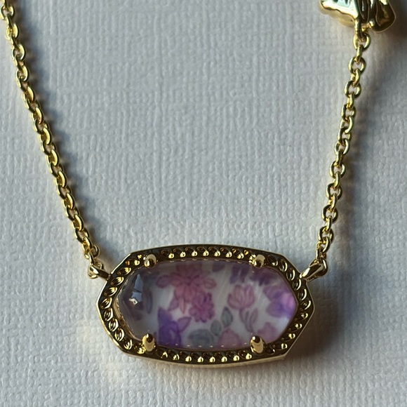 🎀 Kendra Scott X LoveShackFancy Gold Elisa Necklace 🎀 NWT 🎀 - Picture 10 of 16